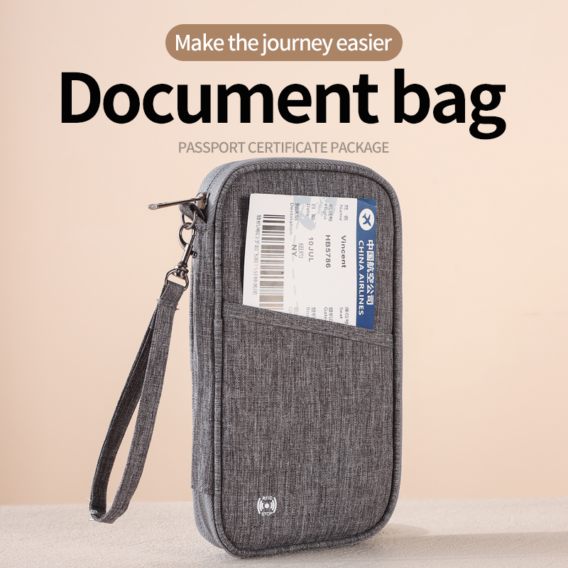 Travel Accessories Essentials - กระเป๋าใส่พาสปอร์ตแบบป้องกัน RFID กระเป๋าใส่เอกสารสำหรับเดินทาง ของใช้จำเป็นสำหรับการเดินทาง กระเป๋าใส่บัตรเครดิตสำหรับการเดินทาง