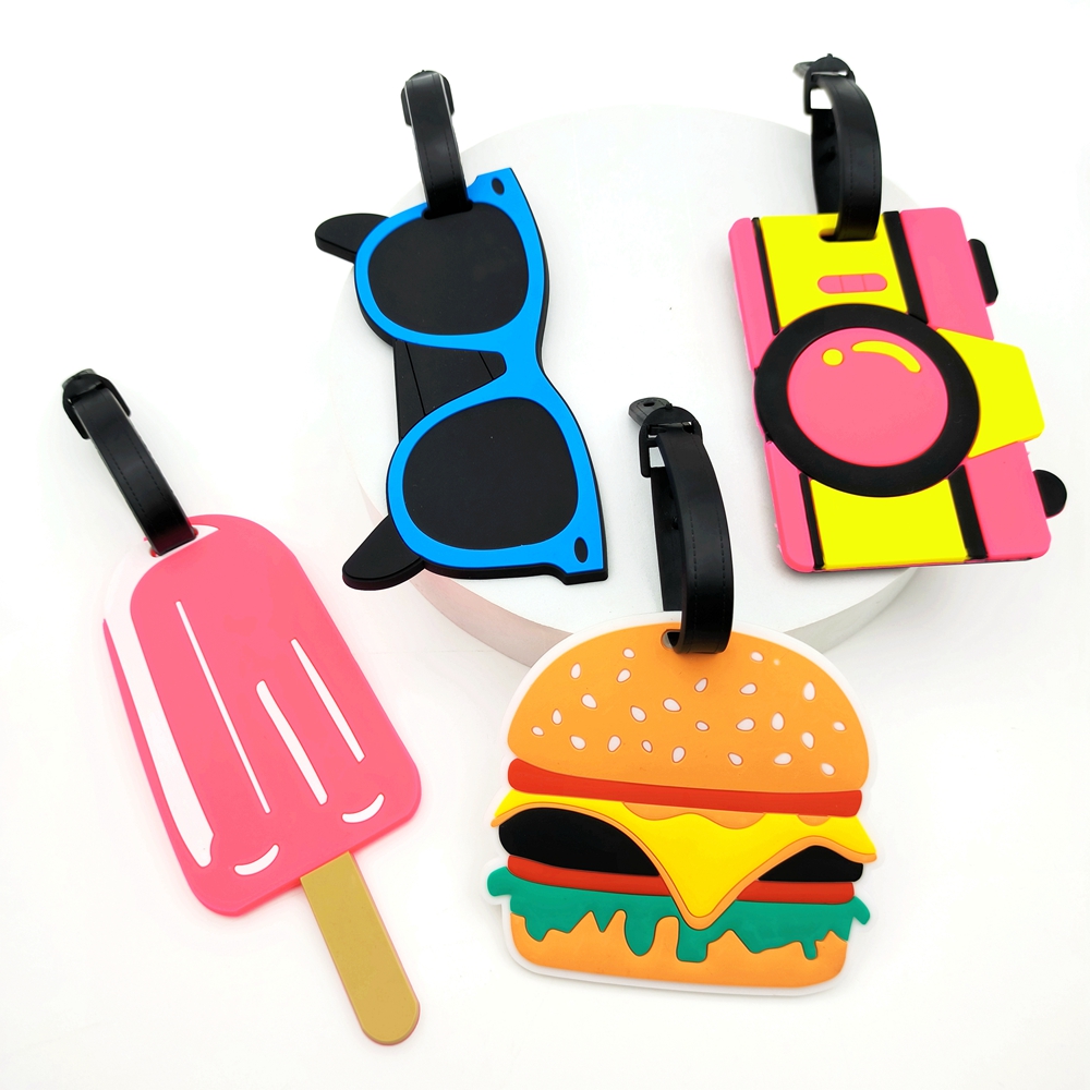 Travel Accessories List - แท็กกระเป๋าไอศกรีมฮัมบูร์ก 1 ชิ้น, แท็กกระเป๋าเดินทางสนามบิน, แท็ก ID