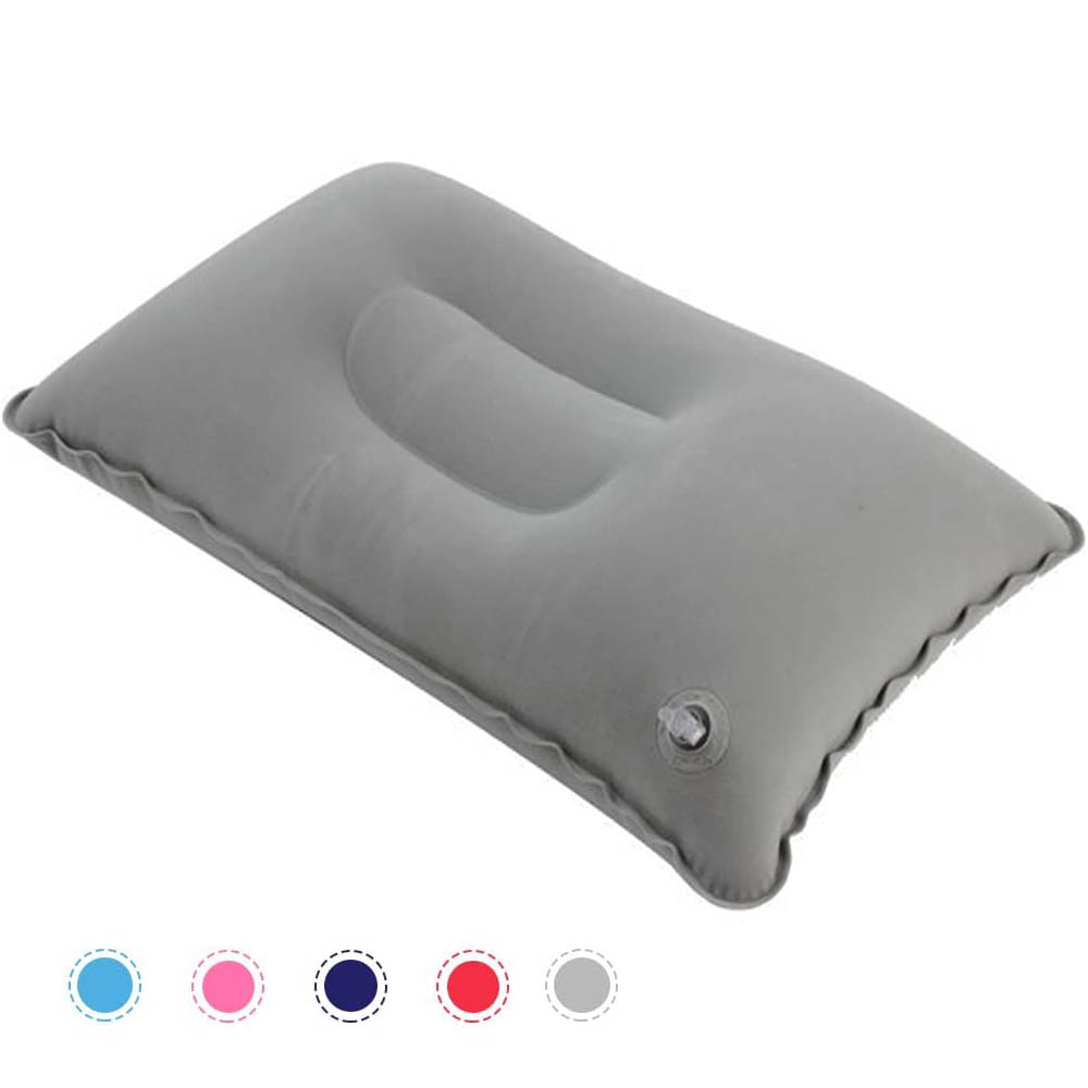 Travel Pillow Inflatable - หมอนท่องเที่ยวพองหมอนลมแบบพกพาสําหรับตั้งแคมป์เดินป่าโฮมออฟฟิศ Napping Sleeping คอเอวสนับสนุนเอว