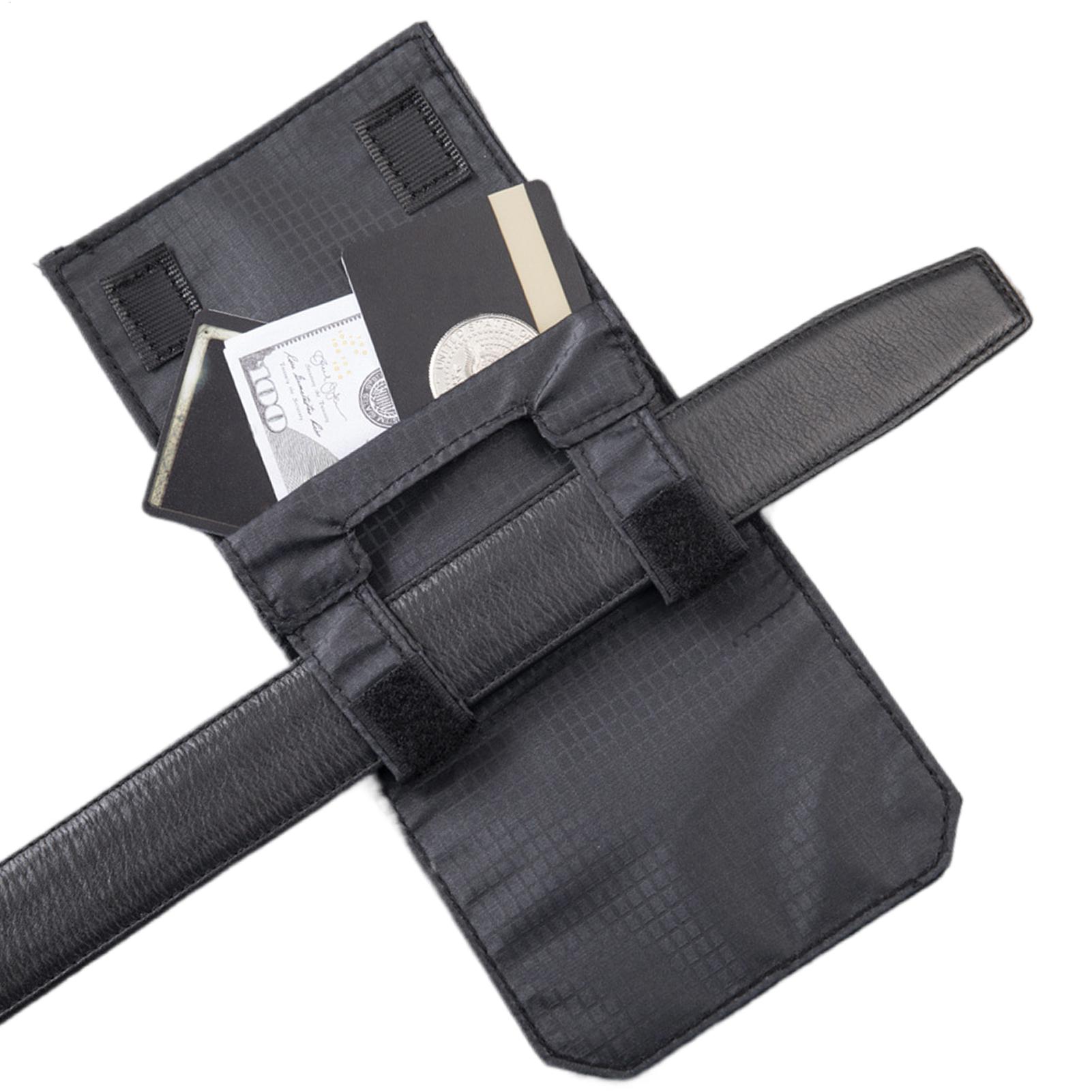 Money Belt Hidden - กระเป๋าคาดเอวแบบบาง พกพาสะดวก กระเป๋าเงินไนลอนแบบซ่อน สำหรับใส่บัตรประชาชน หนังสือเดินทาง โทรศัพท์