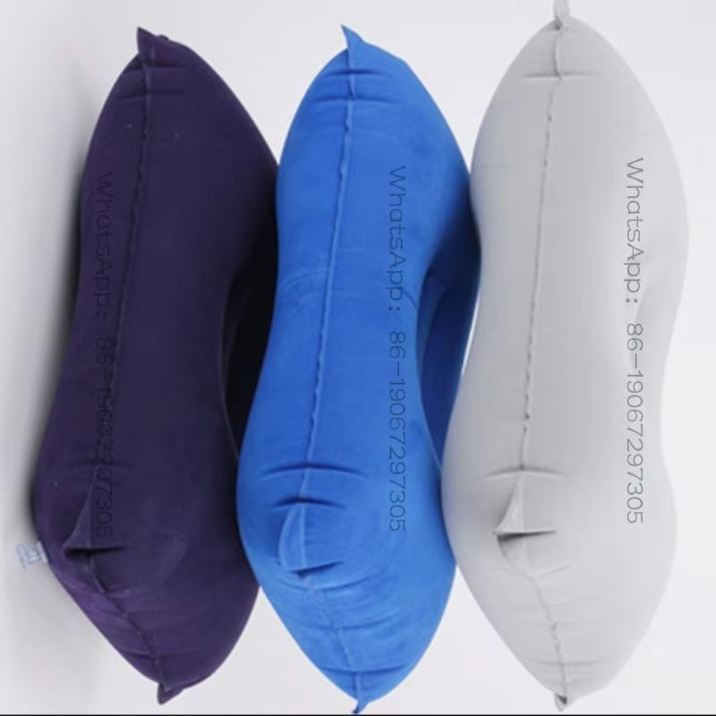 Travel Pillow Inflatable - ร้าน Xujun1105641611 หมอนรองเอวแบบพกพา 2 ชิ้น หมอนรองหลังสำหรับเดินทาง