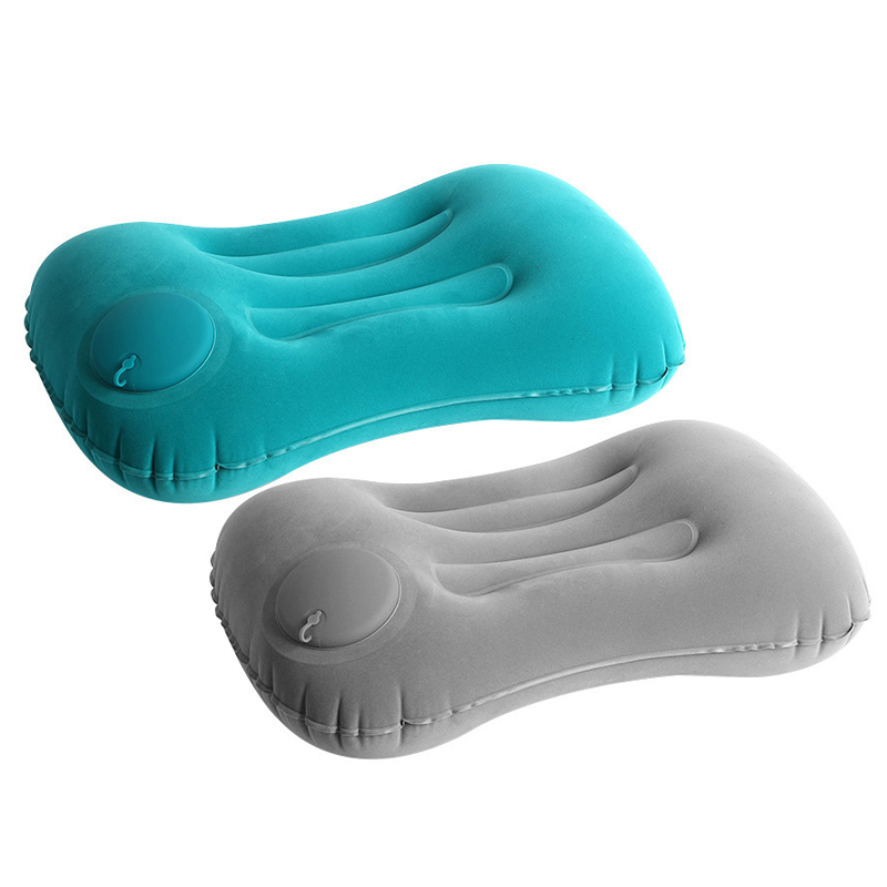 Travel Pillow Inflatable - หมอนเป่าลมสำหรับตั้งแคมป์แบบพกพา น้ำหนักเบา สำหรับเดินทาง ปีนเขา หมอนรองคอและหลัง สำหรับการตั้งแคมป์และการเดินทาง