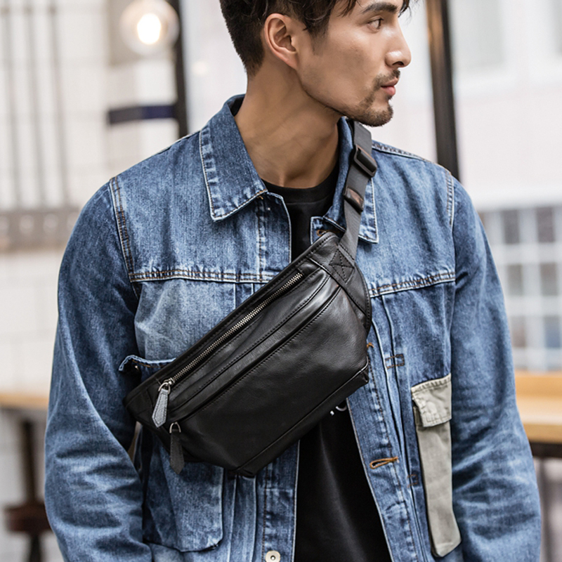 Money Belt Hidden - กระเป๋าคาดเอวหนังแท้สำหรับผู้ชาย รุ่นใหม่ กระเป๋าคาดหน้าอก กระเป๋าคาดเอวหนัง กระเป๋าคาดเอวผู้ชาย กระเป๋าคาดเอวใส่เงิน
