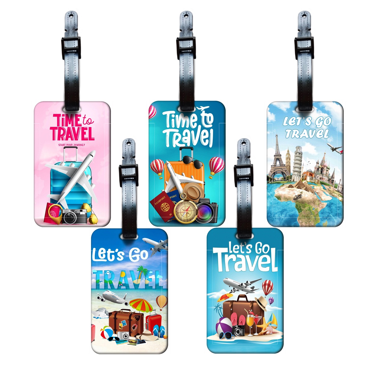 Travel Accessories List - ป้ายติดกระเป๋าเดินทางสไตล์คลาสสิก สำหรับผู้ชายและผู้หญิง ป้ายชื่อกระเป๋าเดินทาง ป้ายระบุที่อยู่ ป้ายติดกระเป๋าเดินทางแบบพกพา ของขวัญสำหรับผู้ที่เดินทาง