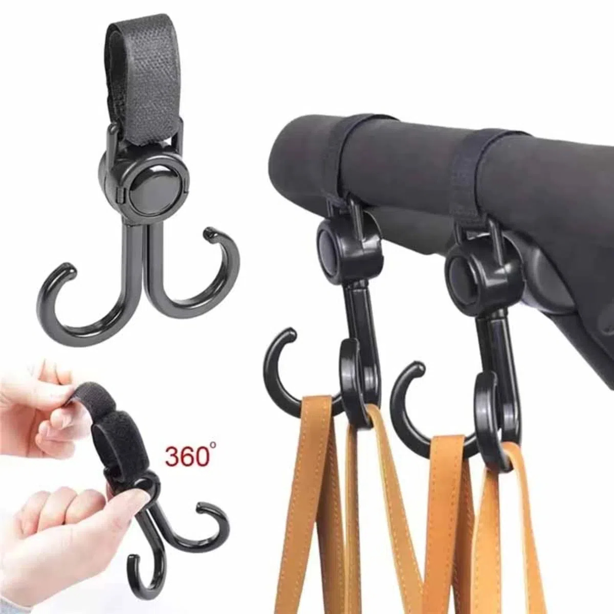 Rotatable Double Hooks รถเข็นเ - Travel Accessories Shops บทวิจารณ์และราคา