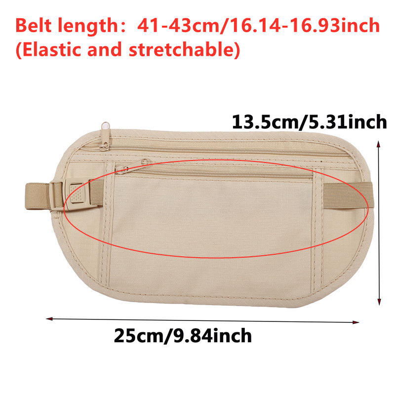 กระเป๋าคาดเอวป้องกันการโจรกรรม - Money Belt Hidden บทวิจารณ์และราคา