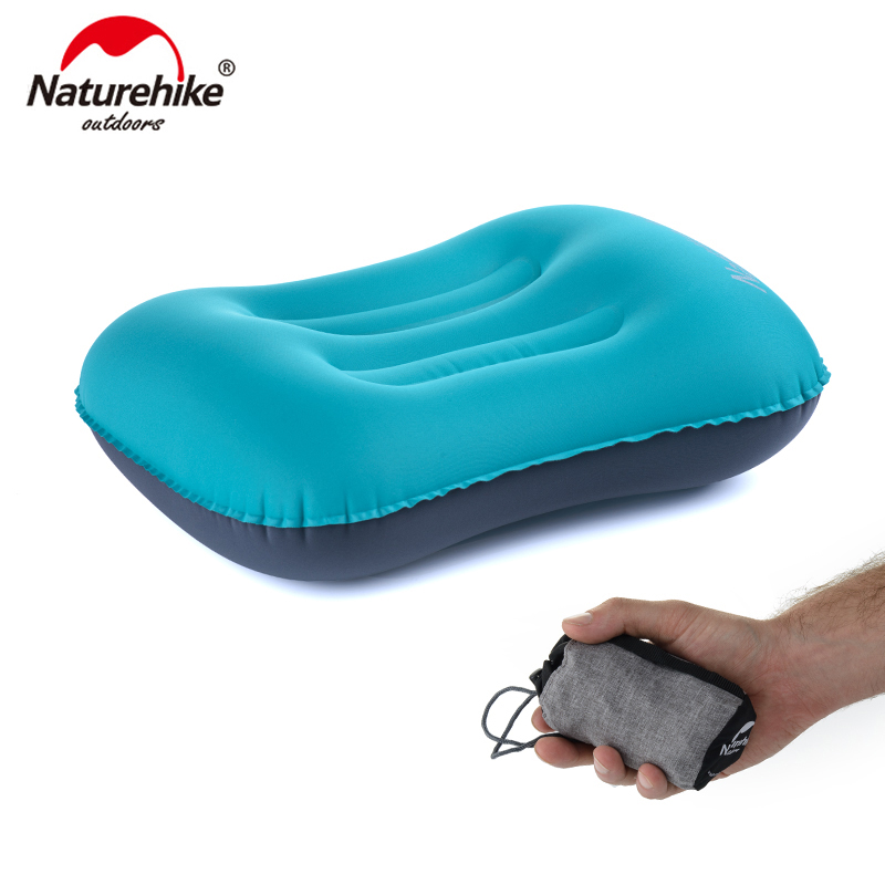 หมอนเป่าลมพกพา Naturehike ทำจา - Travel Pillow Inflatable บทวิจารณ์และราคา