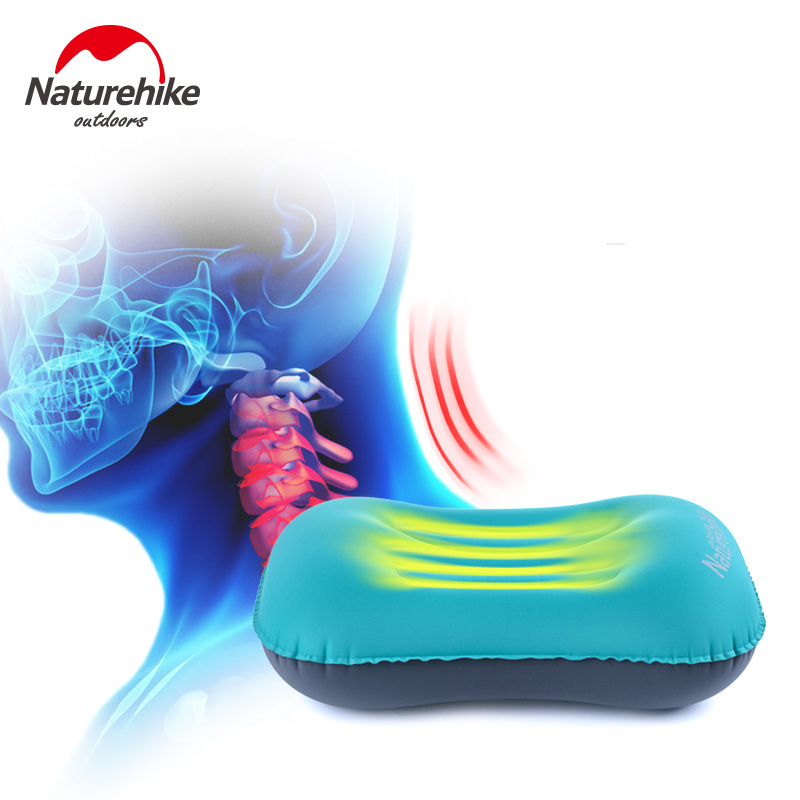 หมอนเป่าลมพกพา Naturehike ทำจา - Travel Pillow Inflatable บทวิจารณ์และราคา