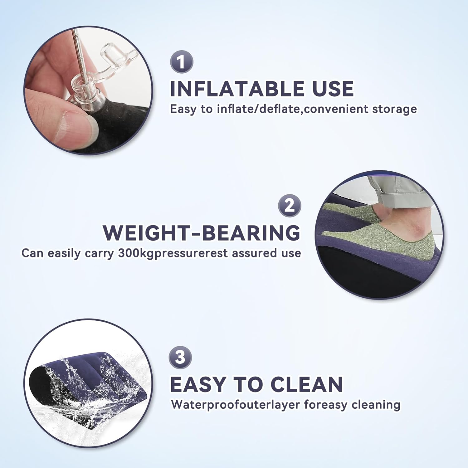 หมอนรองหลังแบบพองลม สีม่วง รอง - Travel Pillow Inflatable บทวิจารณ์และราคา