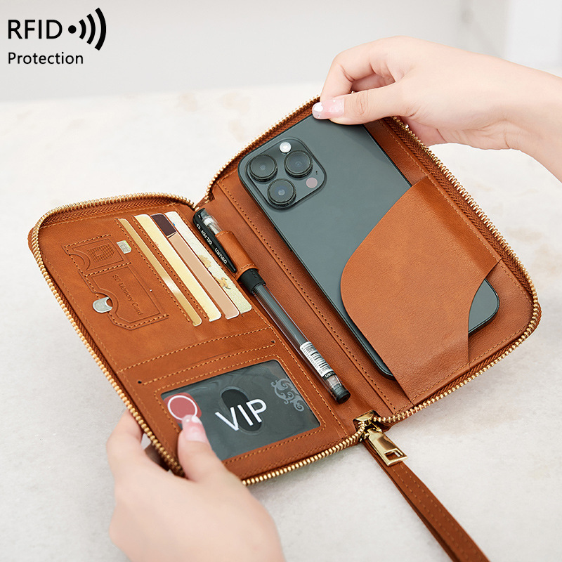 กระเป๋าเก็บบัตรป้องกัน RFID แบ - Travel Accessories Essentials บทวิจารณ์และราคา