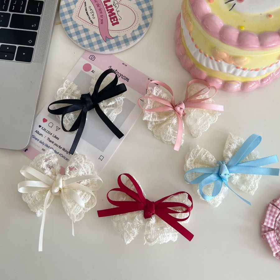 กิ๊บติดผมลูกไม้โบว์น่ารัก 2 ชิ - Travel Accessories For Kids บทวิจารณ์และราคา