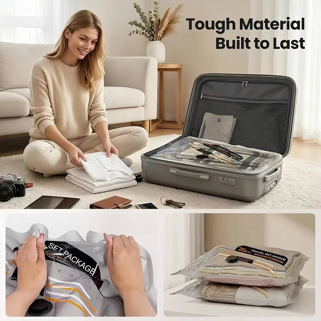ชุดถุงสูญญากาศกันฉีกขาดสำหรับก - Travel Accessories Essentials บทวิจารณ์และราคา