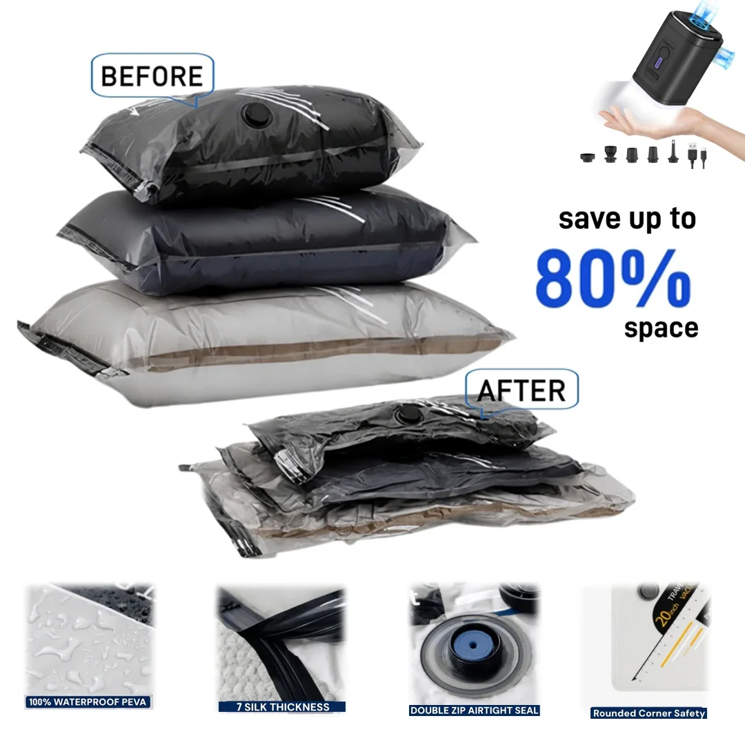ชุดถุงสูญญากาศกันฉีกขาดสำหรับก - Travel Accessories Essentials บทวิจารณ์และราคา