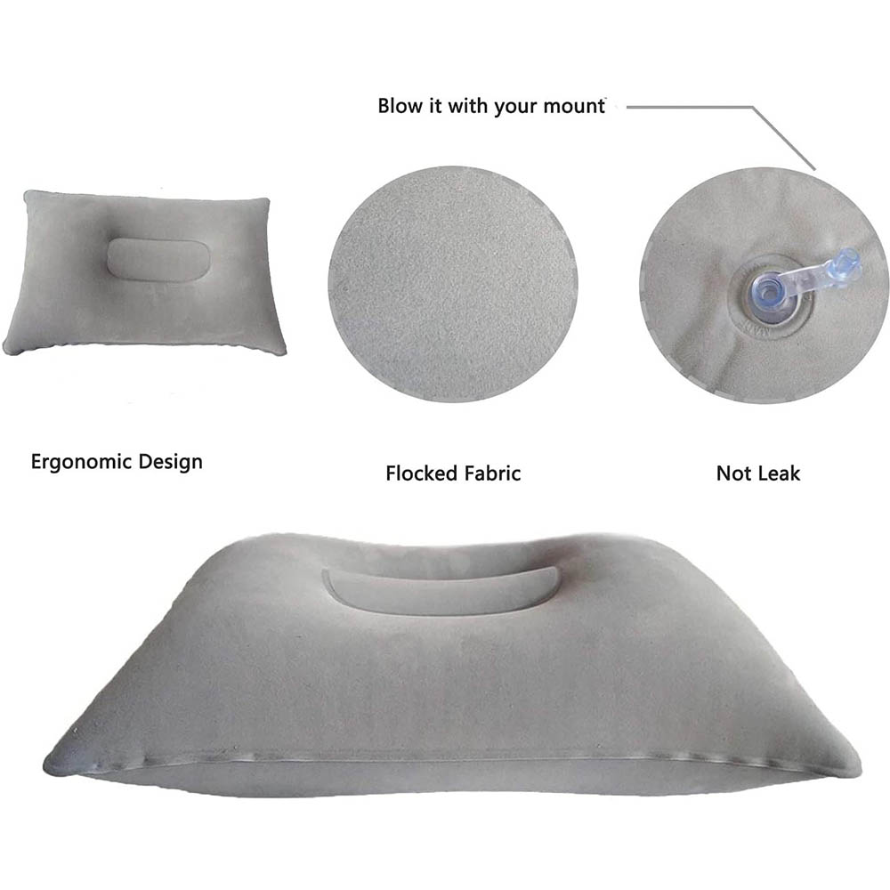 หมอนท่องเที่ยวพองหมอนลมแบบพกพา - Travel Pillow Inflatable บทวิจารณ์และราคา