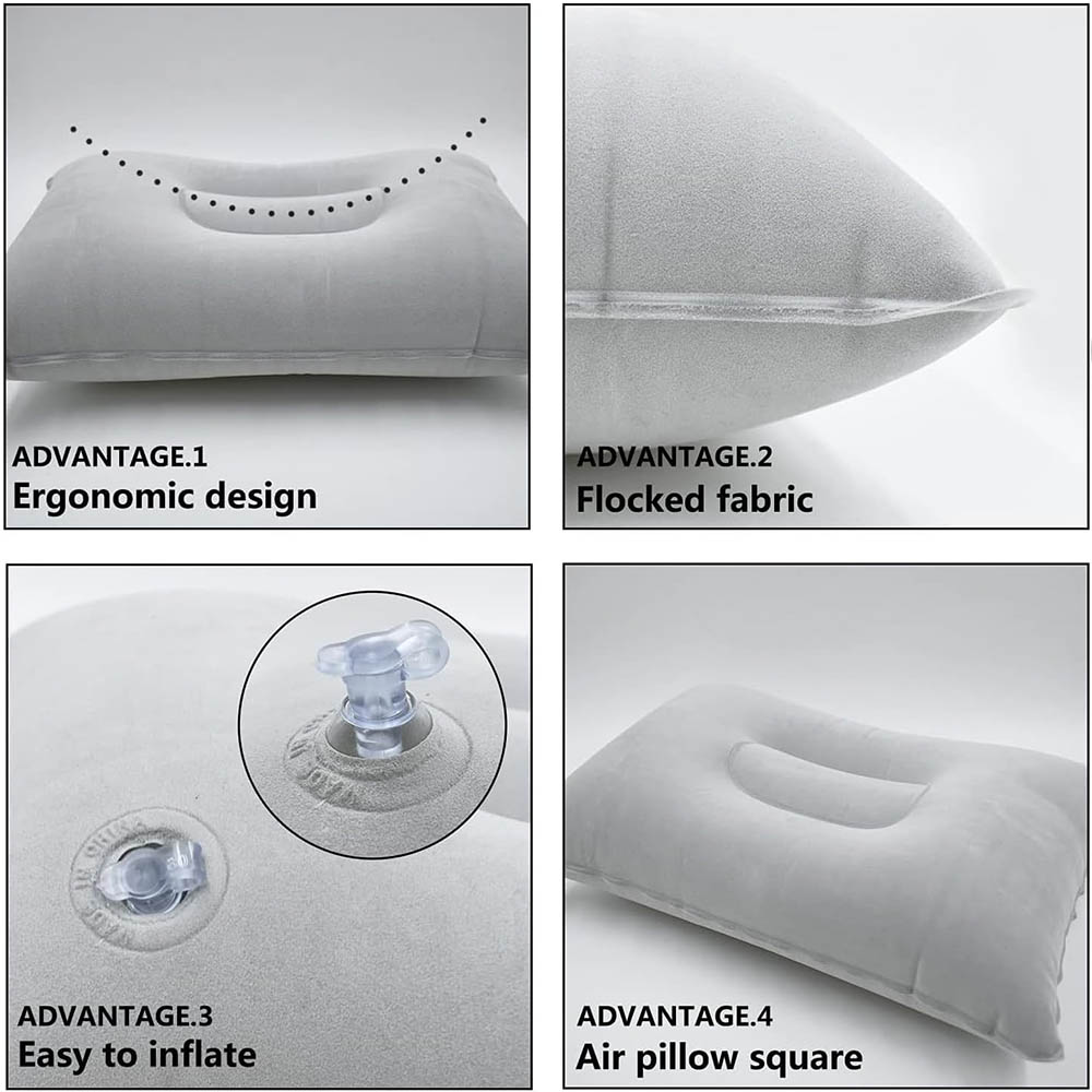 หมอนท่องเที่ยวพองหมอนลมแบบพกพา - Travel Pillow Inflatable บทวิจารณ์และราคา