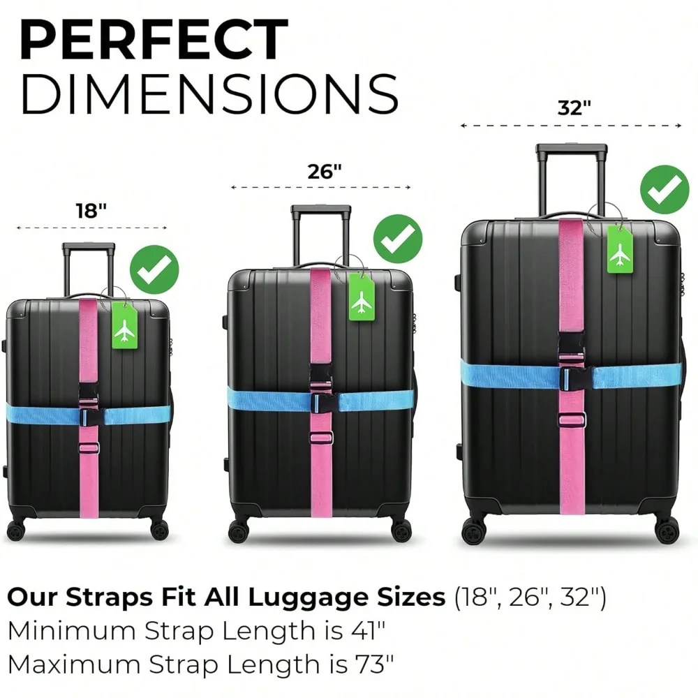 ชุดสายรัดกระเป๋าเดินทางพร้อมป้ - Travel Accessories List บทวิจารณ์และราคา