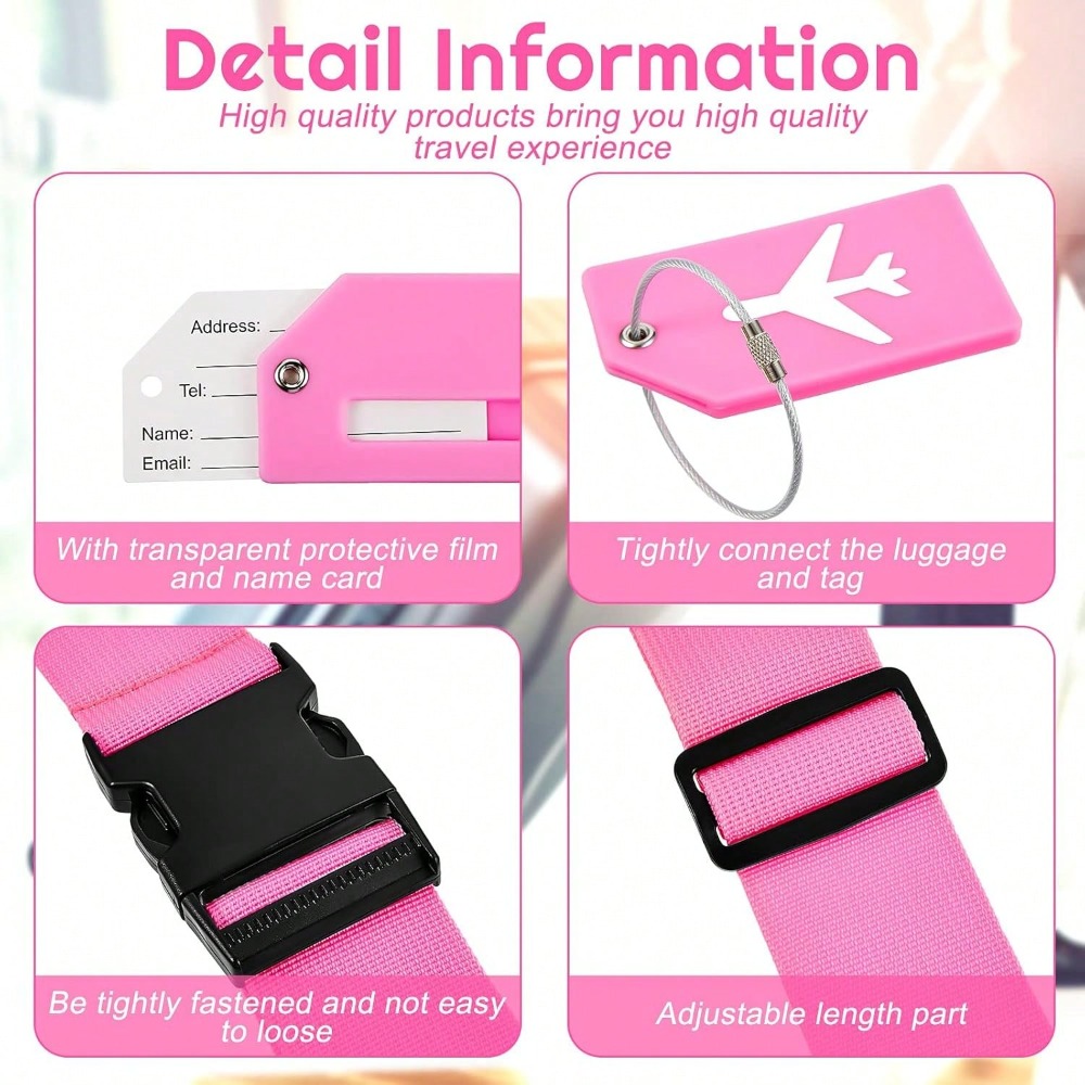 ชุดสายรัดกระเป๋าเดินทางพร้อมป้ - Travel Accessories List บทวิจารณ์และราคา