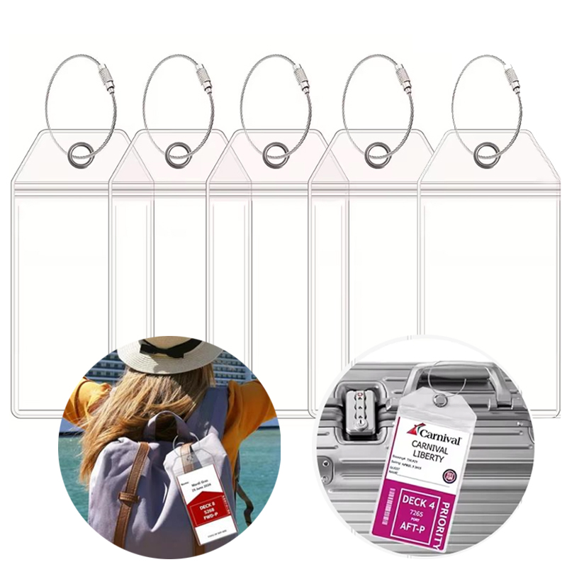 ป้ายติดกระเป๋าเดินทางแบบใส 5 ช - Travel Accessories List บทวิจารณ์และราคา