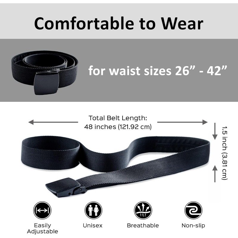 เข็มขัดนิรภัยการเดินทางพร้อมกร - Money Belt Hidden บทวิจารณ์และราคา