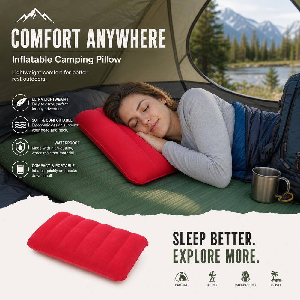 หมอนลมขนาด 47x30 ซม. สำหรับการ - Travel Pillow Inflatable บทวิจารณ์และราคา