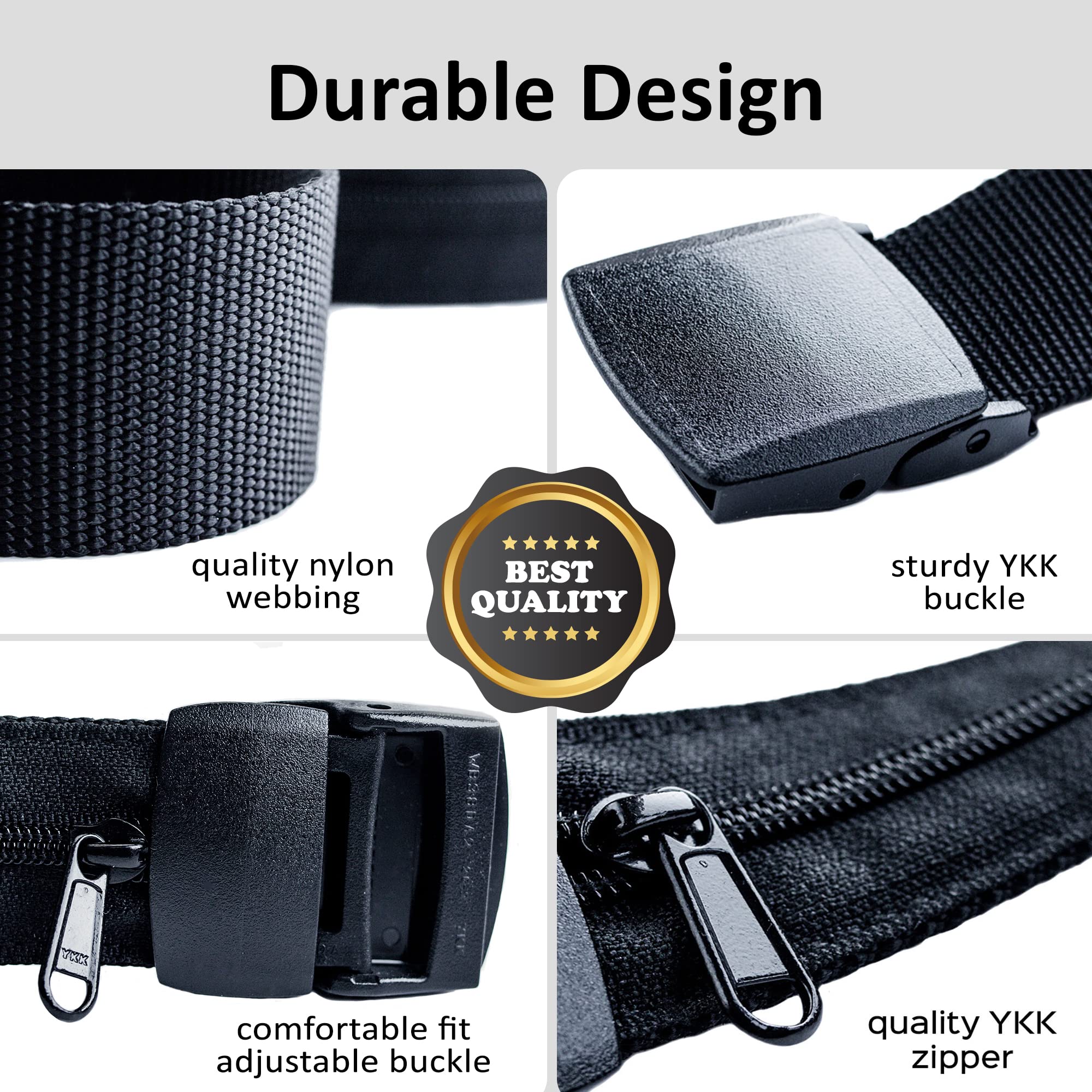กระเป๋าคาดเอวกันขโมยสำหรับเดิน - Money Belt Hidden บทวิจารณ์และราคา