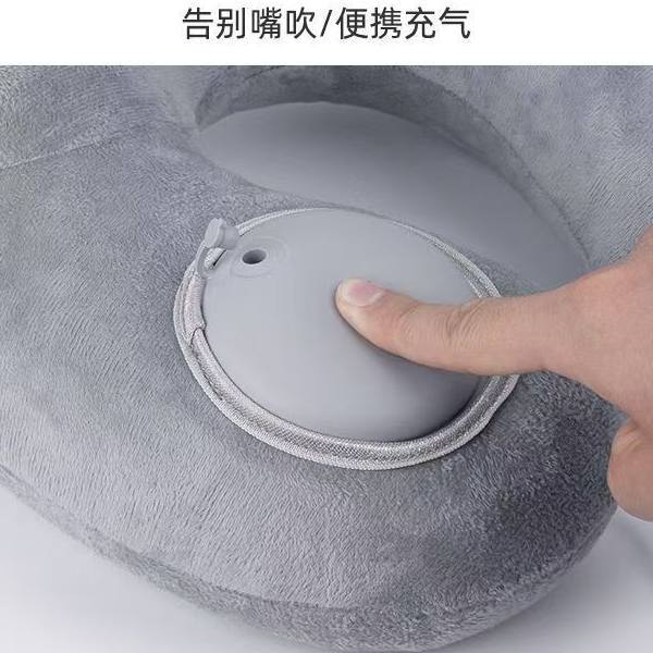 หมอนรองคอคริสตัลฟลีซแบบพกพา ถอ - Travel Pillow Inflatable บทวิจารณ์และราคา