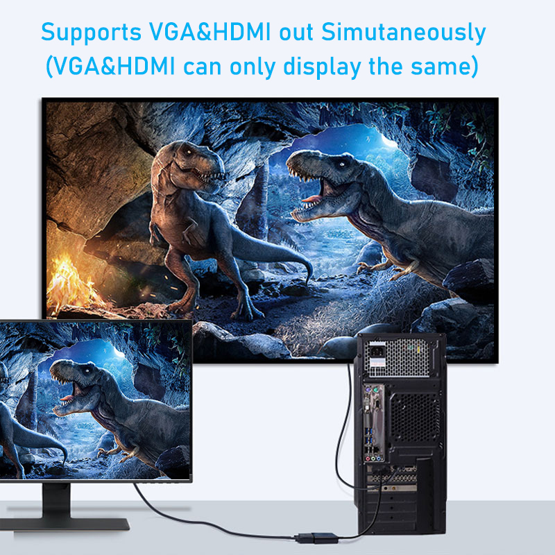 1080P DVI เป็น VGA HDMI Splitt - Travel Accessories Uk บทวิจารณ์และราคา