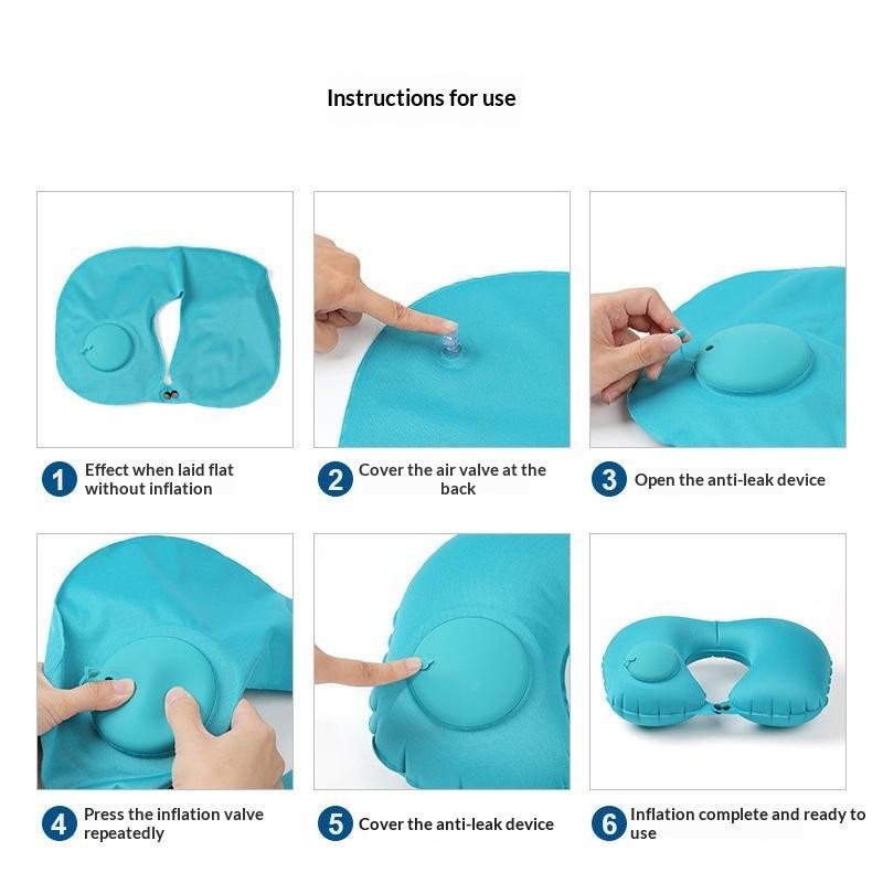 หมอนรองคอพองลมแบบพกพาที่สามารถ - Travel Pillow Inflatable บทวิจารณ์และราคา