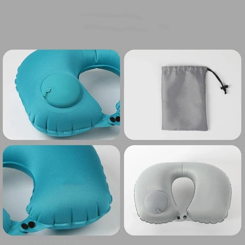หมอนรองคอพองลมแบบพกพาที่สามารถ - Travel Pillow Inflatable บทวิจารณ์และราคา
